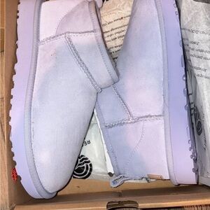 New in box: UGG Light Purple Short Boots- Size 7 Woman’s
